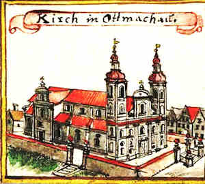 Kirch in Ottmachau - Koci, widok oglny